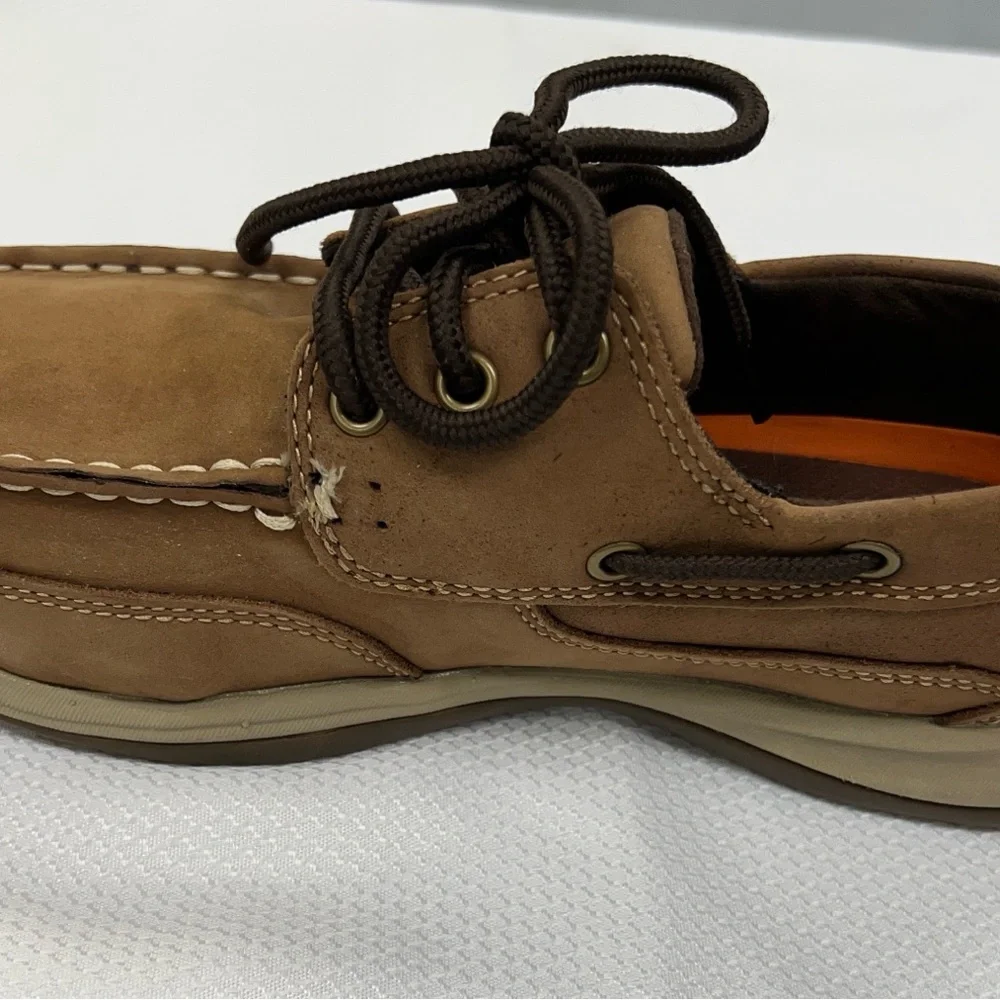 Rockport Works Tan Boat Shoes 8W